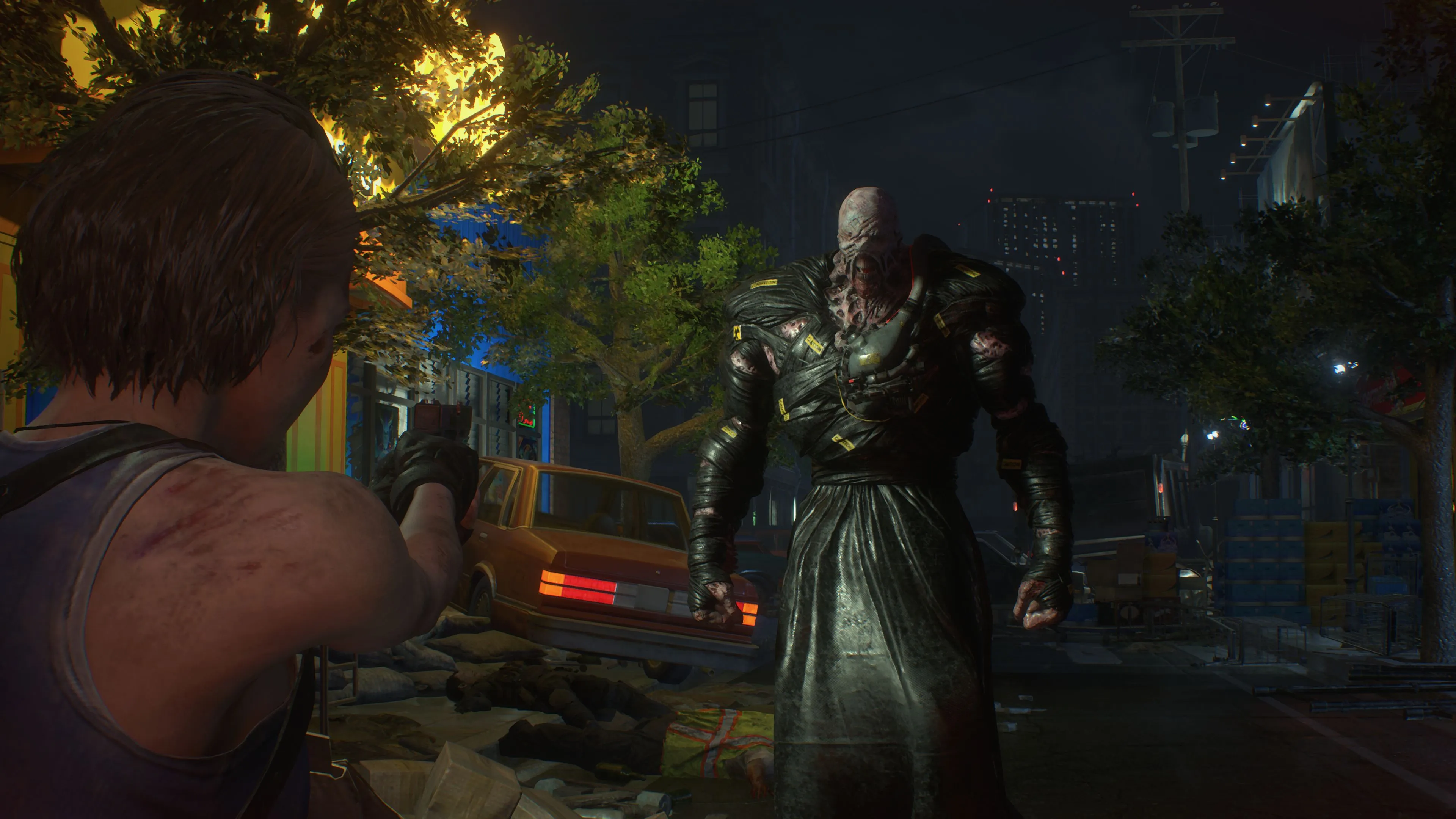 Weapons from the RE3 remake