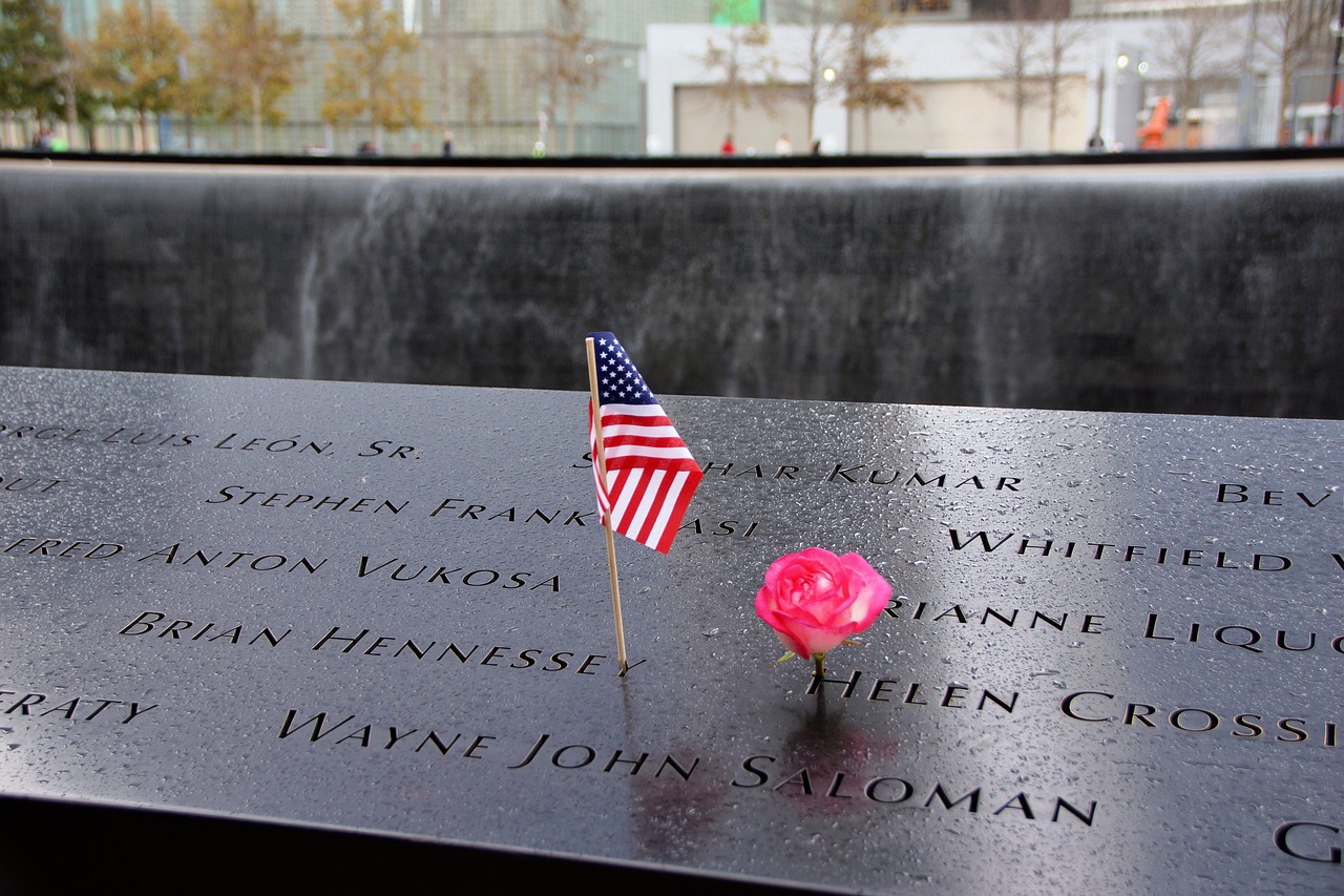 The reflecting pools at the 9/11 Memorial
