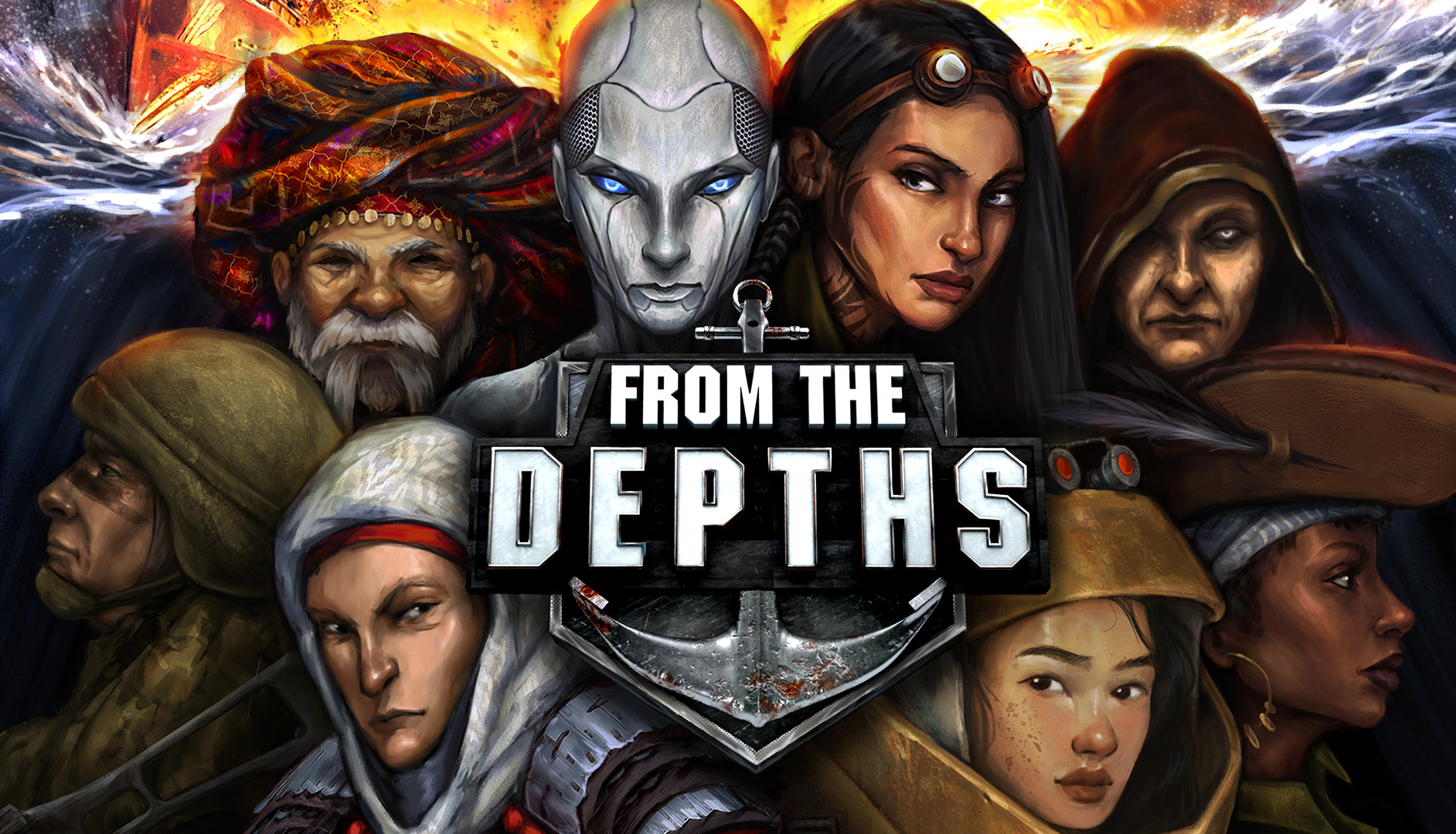From the Depths Logo with factions